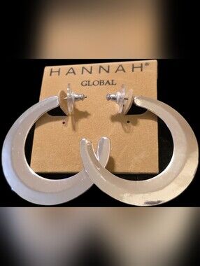 Polished Silvertone Hoop Earrings